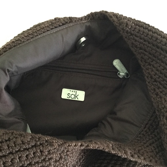 ❤️SOLD❤️THE SAK Brown Macrame Hobo Hippie Shoulder - Picture 6 of 6